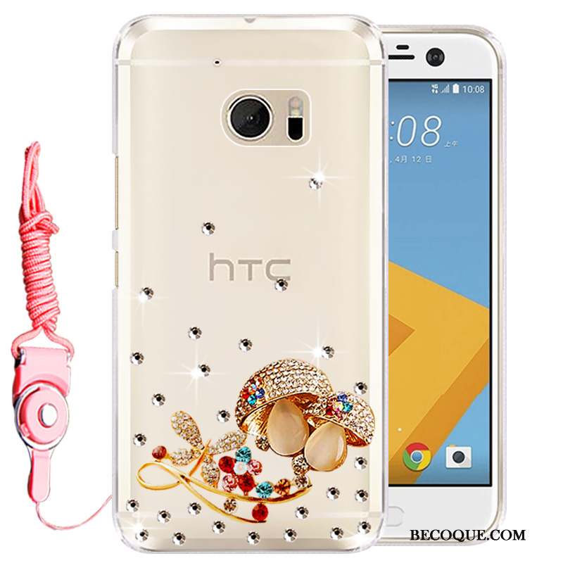 Htc 10 Étui Coque De Téléphone Rose Silicone Protection Téléphone Portable