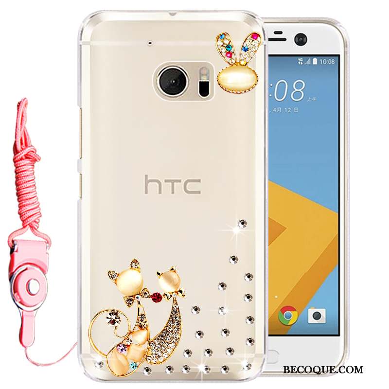 Htc 10 Étui Coque De Téléphone Rose Silicone Protection Téléphone Portable