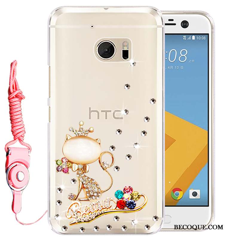 Htc 10 Étui Coque De Téléphone Rose Silicone Protection Téléphone Portable