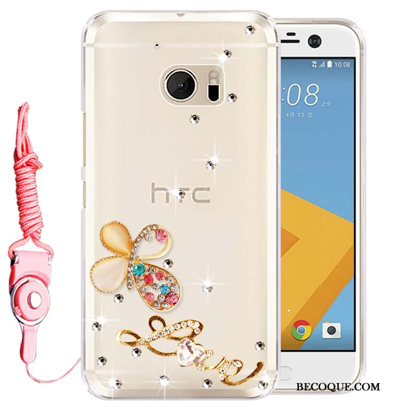 Htc 10 Étui Coque De Téléphone Rose Silicone Protection Téléphone Portable