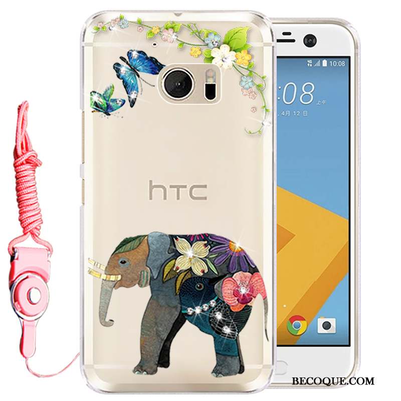 Htc 10 Étui Coque De Téléphone Rose Silicone Protection Téléphone Portable