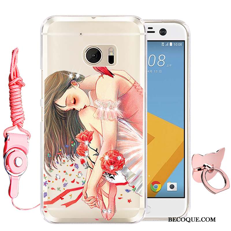 Htc Desire 10 Lifestyle Téléphone Portable Silicone Protection Coque De Téléphone Dessin Animé Rouge