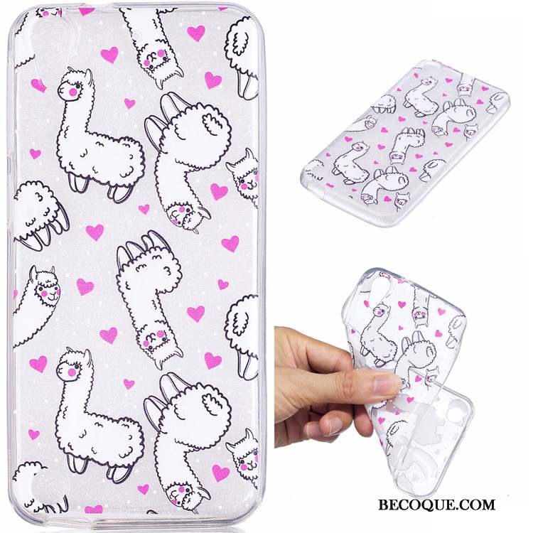 Htc Desire 530 Coque De Téléphone Protection Dessin Animé Téléphone Portable Rose Étui