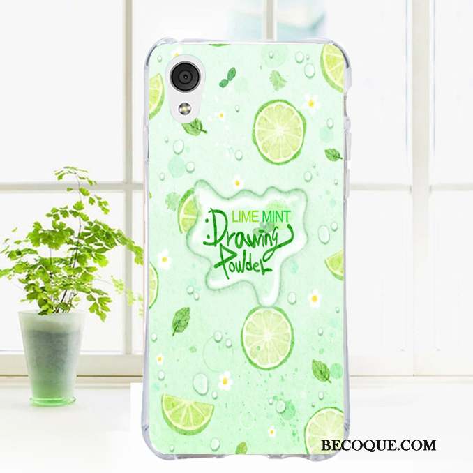 Htc Desire 530 Fluide Doux Dessin Animé Silicone Coque Transparent Étui