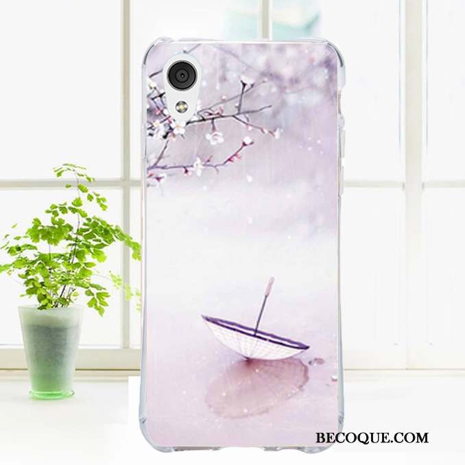 Htc Desire 530 Fluide Doux Dessin Animé Silicone Coque Transparent Étui