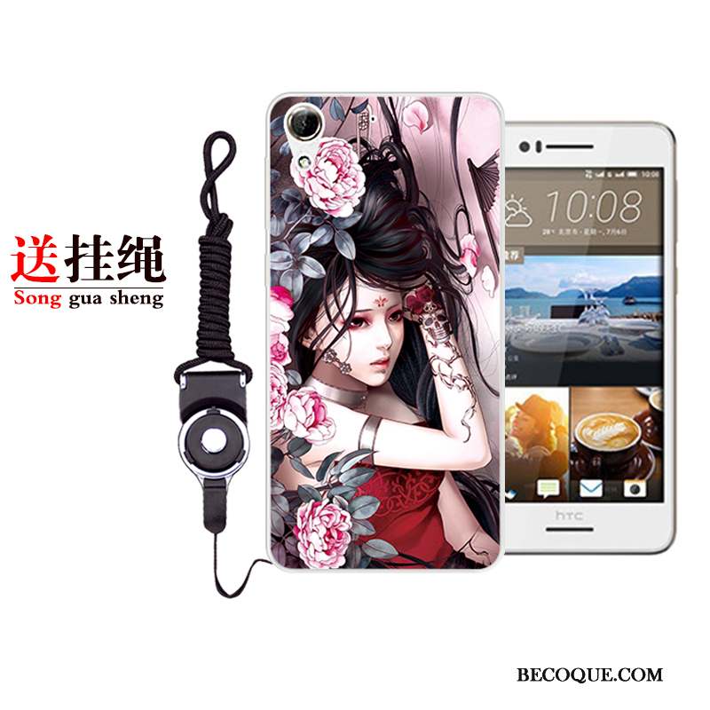 Htc Desire 728 Coque Bleu Téléphone Portable Dessin Animé Fluide Doux Protection Personnalité