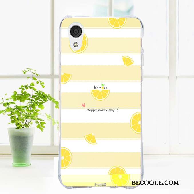 Htc Desire 728 Coque De Téléphone Étui Fruit Vent Floral Bordure