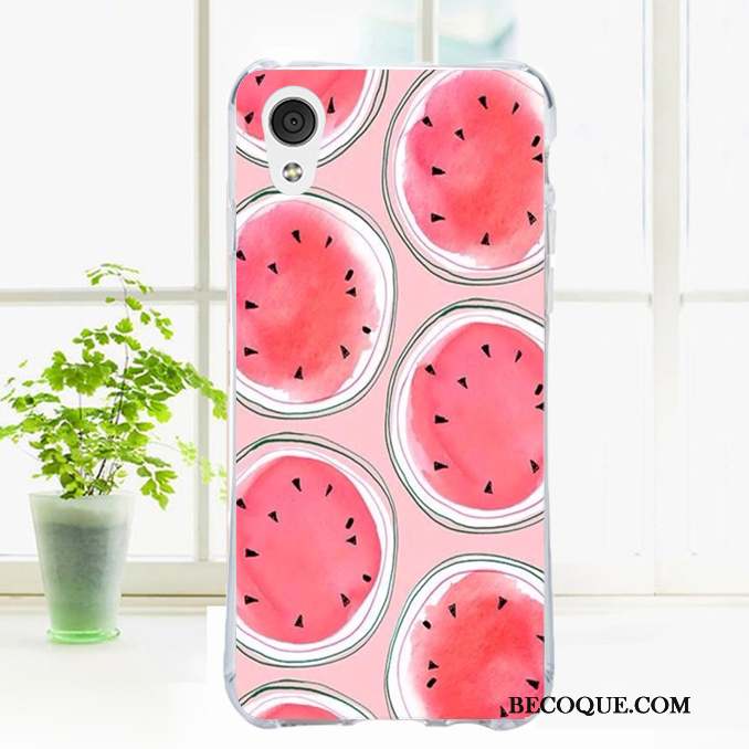 Htc Desire 728 Coque De Téléphone Étui Fruit Vent Floral Bordure