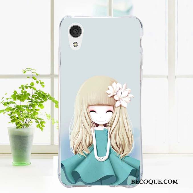 Htc Desire 728 Coque De Téléphone Étui Fruit Vent Floral Bordure