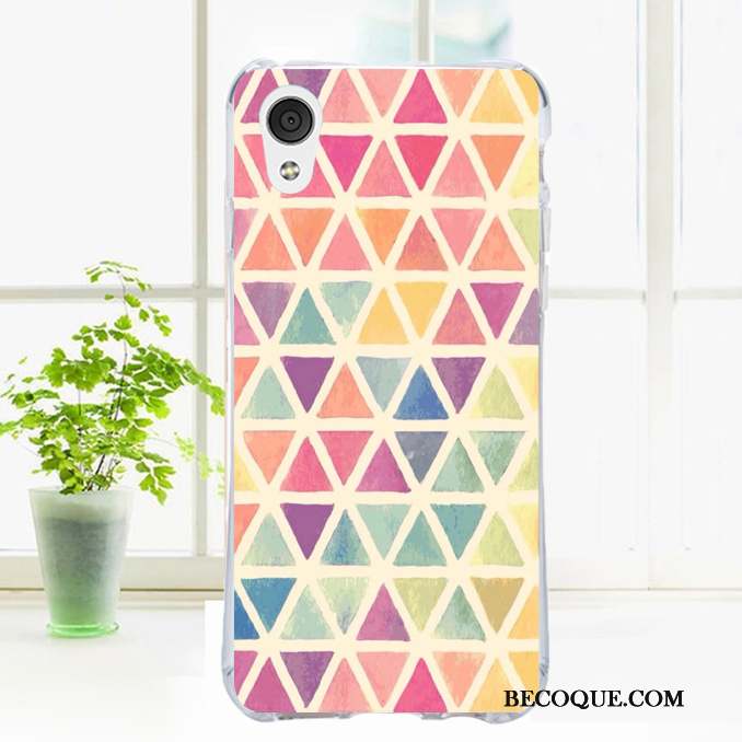 Htc Desire 728 Coque De Téléphone Étui Fruit Vent Floral Bordure