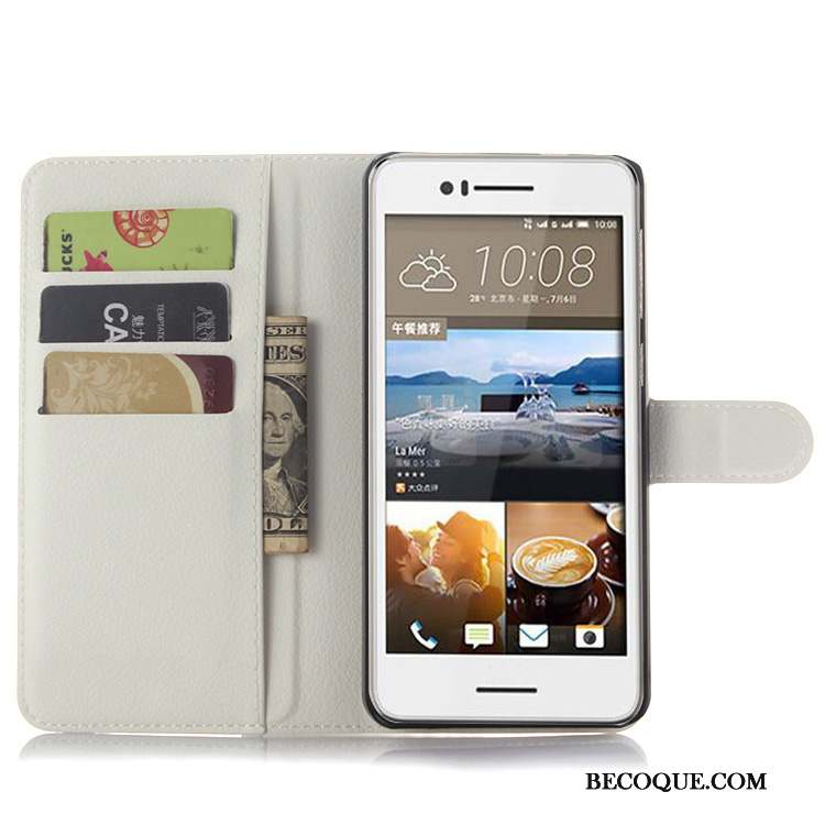 Htc Desire 728 Coque Protection Support Téléphone Portable Portefeuille Étui Étui En Cuir