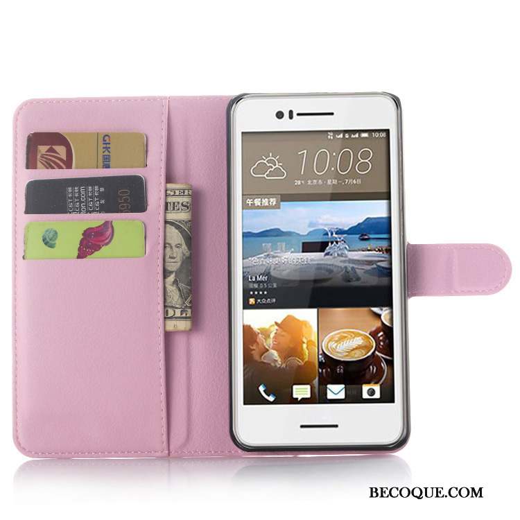 Htc Desire 728 Coque Protection Support Téléphone Portable Portefeuille Étui Étui En Cuir