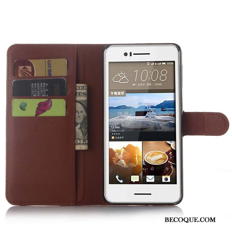 Htc Desire 728 Coque Protection Support Téléphone Portable Portefeuille Étui Étui En Cuir