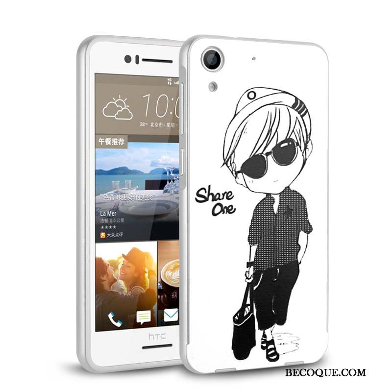 Htc Desire 728 Dessin Animé Noir Coque De Téléphone Métal Nouveau Difficile