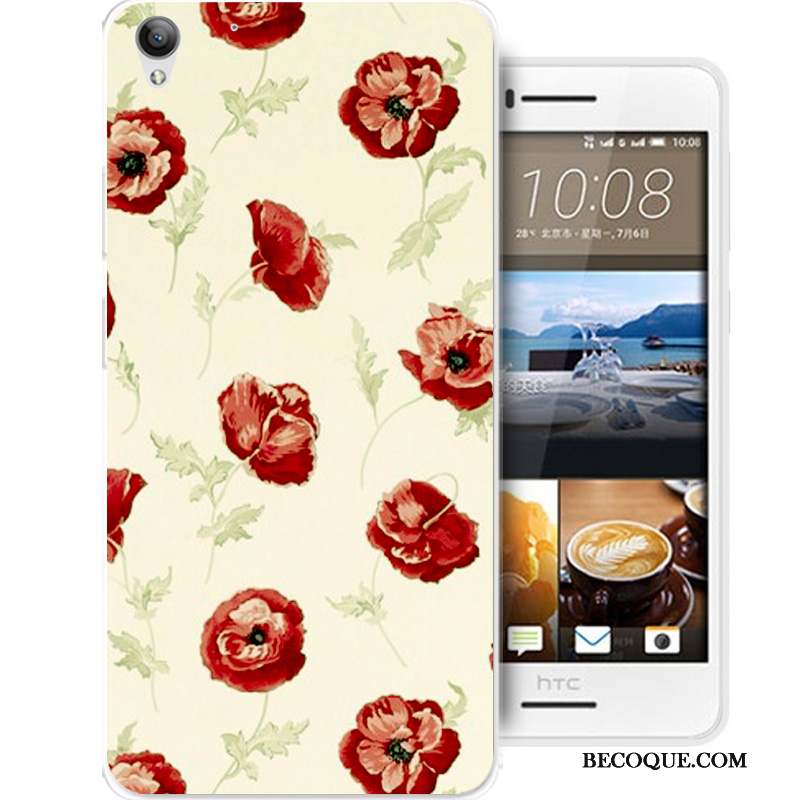 Htc Desire 728 Fluide Doux Coque De Téléphone Silicone Rose Tout Compris Incassable