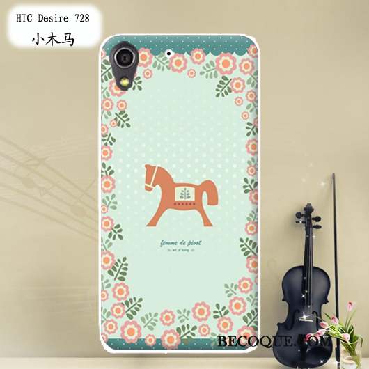 Htc Desire 728 Rose Fluide Doux Peinture Personnalisé Coque Téléphone Portable