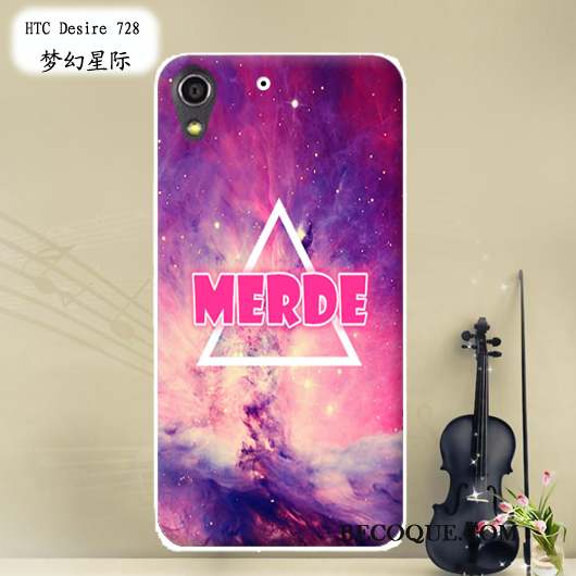 Htc Desire 728 Rose Fluide Doux Peinture Personnalisé Coque Téléphone Portable