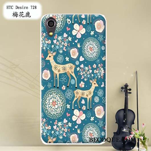 Htc Desire 728 Rose Fluide Doux Peinture Personnalisé Coque Téléphone Portable