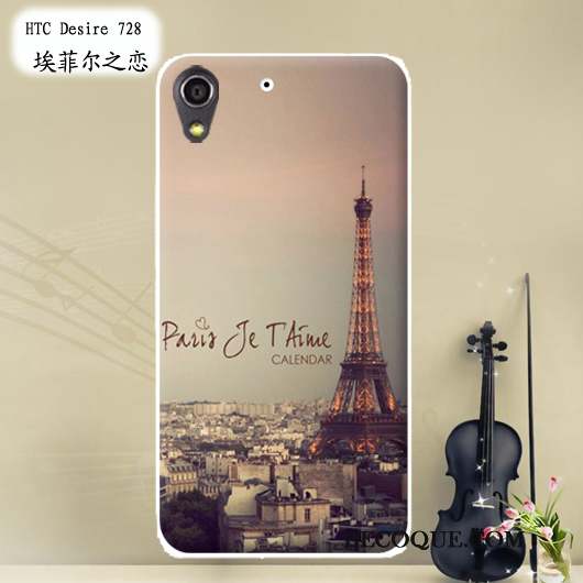 Htc Desire 728 Rose Fluide Doux Peinture Personnalisé Coque Téléphone Portable