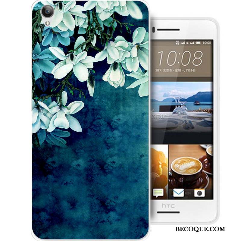 Htc Desire 728 Tout Compris Coque De Téléphone Protection Silicone Étui Bleu Clair