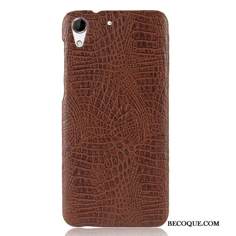 Htc Desire 728 Vintage Coque De Téléphone Rouge Crocodile Modèle Étui Difficile