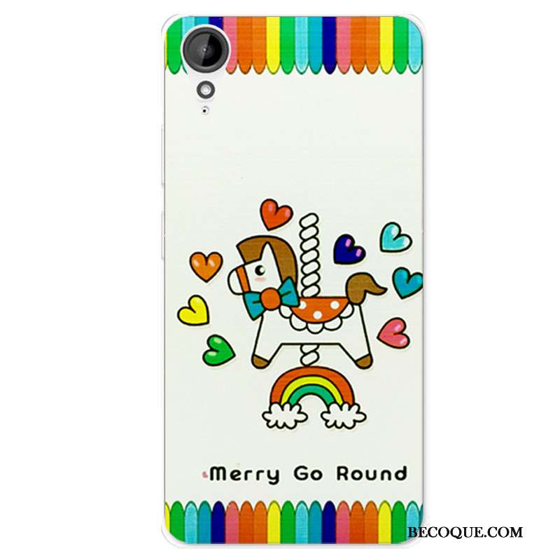 Htc Desire 825 Coque Fluide Doux Téléphone Portable Dessin Animé Silicone Incassable Tout Compris