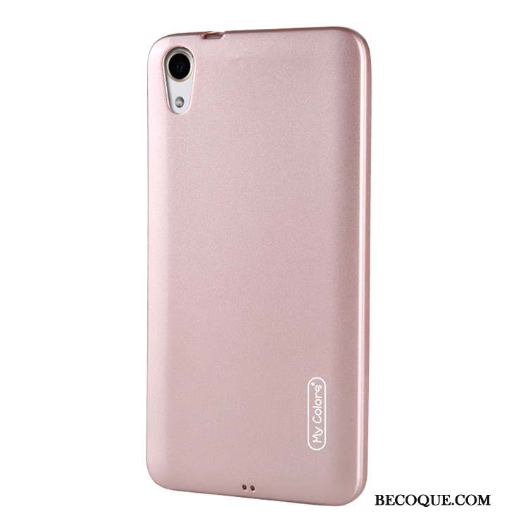 Htc Desire 825 Coque Rose Protection Silicone Couleur Unie Fluide Doux