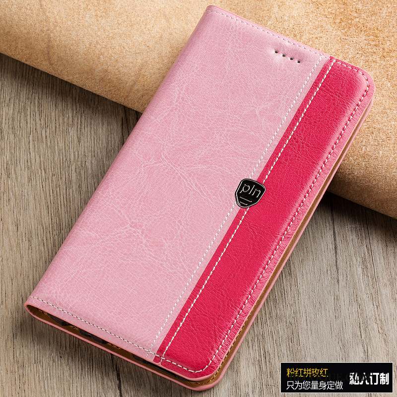 Htc One A9 Coque De Téléphone Cuir Véritable Couvercle Arrière Modèle Fleurie Très Mince Incassable