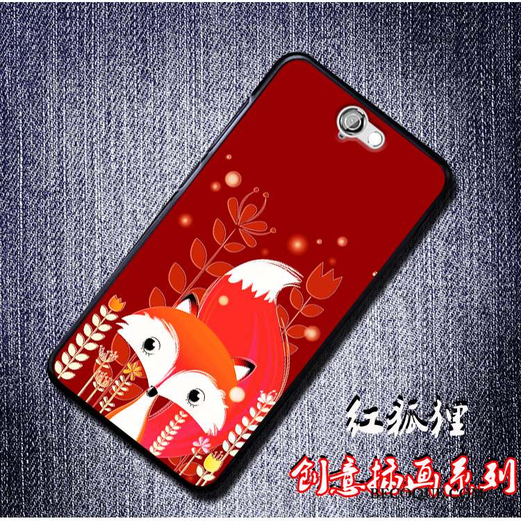 Htc One A9 Dessin Animé Coque De Téléphone Fluide Doux Rouge Bordure Tendance