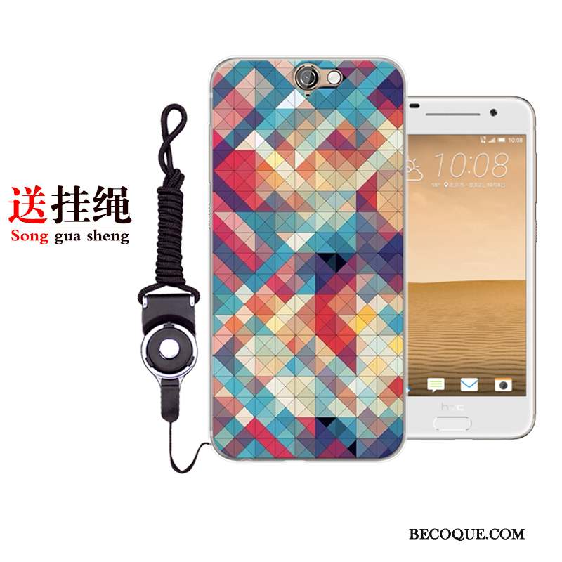 Htc One A9 Fluide Doux Charmant Bleu Dessin Animé Protection Coque De Téléphone