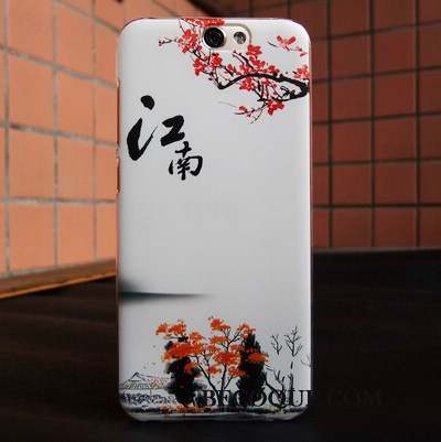 Htc One A9 Peinture Coque Tendance Rose Étui Protection