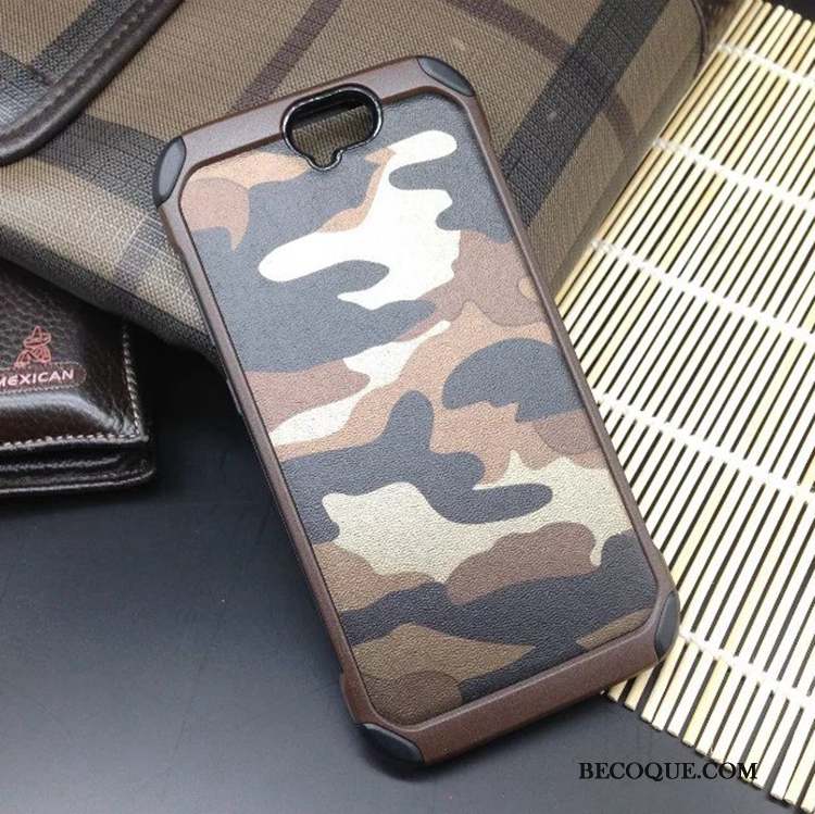 Htc One A9 Très Mince Coque Étui Camouflage Incassable Créatif