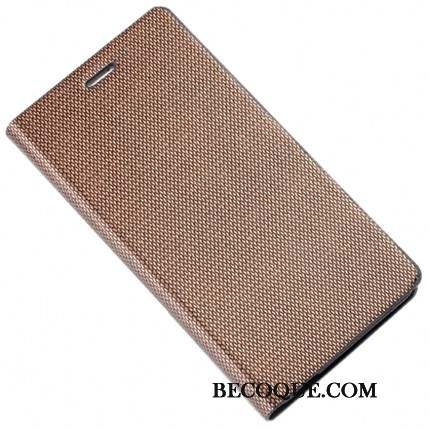 Htc One M7 Coque Étui Cuir Véritable Clamshell Fluide Doux Simple Luxe