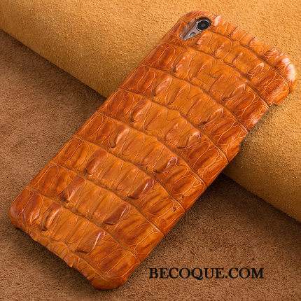 Htc One M7 Étui Crocodile Protection Personnalisé Orange Coque