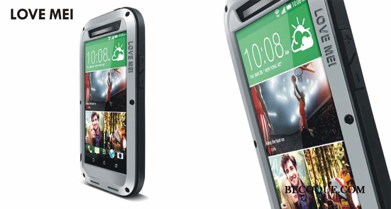 Htc One M8 Protection Tout Compris Noir Téléphone Portable Délavé En Daim Coque