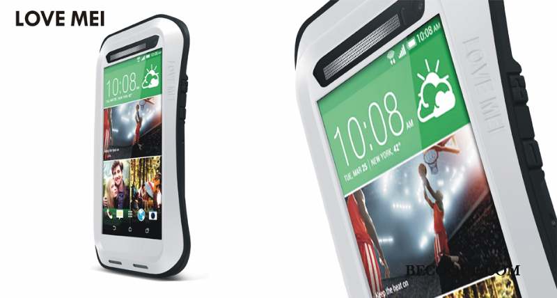 Htc One M8 Protection Tout Compris Noir Téléphone Portable Délavé En Daim Coque