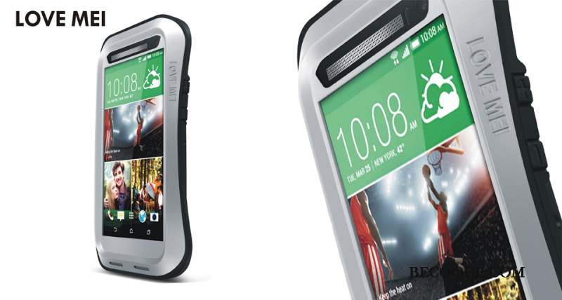 Htc One M8 Protection Tout Compris Noir Téléphone Portable Délavé En Daim Coque