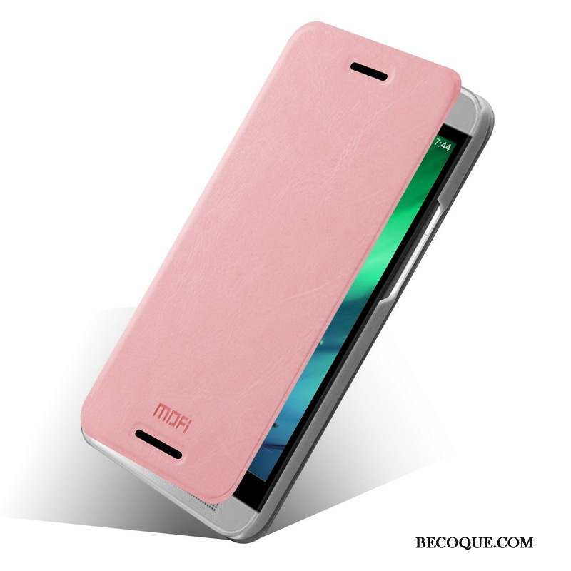 Htc One M8 Protection Étui Coque Étui En Cuir Rose De Téléphone