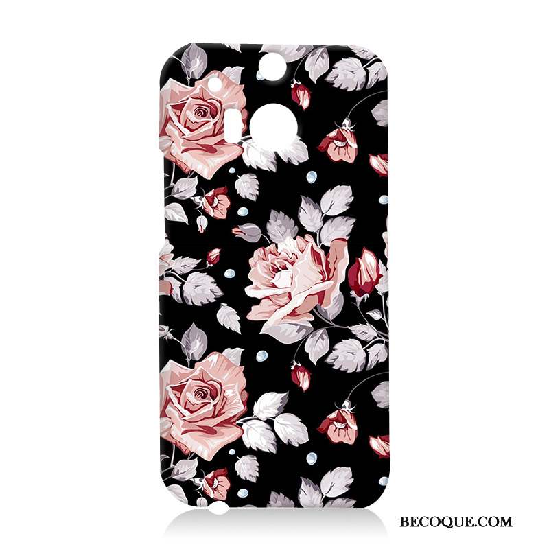 Htc One M8 Tendance Coque De Téléphone Peinture Dessin Animé Étui Fleurs