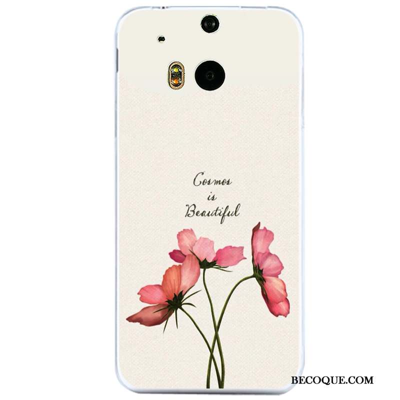 Htc One M8 Tout Compris Fluide Doux Rose Coque De Téléphone Protection