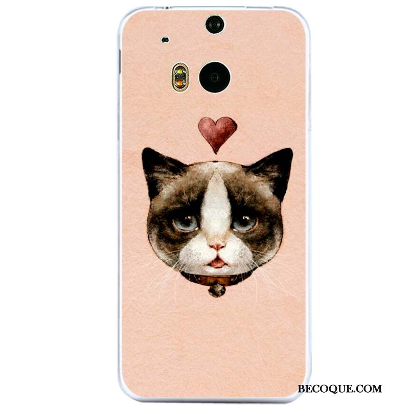 Htc One M8 Tout Compris Fluide Doux Rose Coque De Téléphone Protection