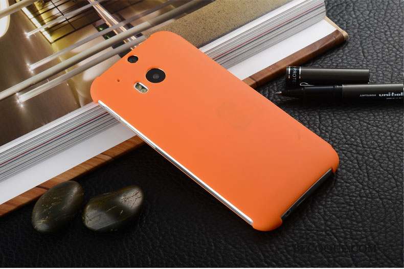Htc One M8 Téléphone Portable Étui Protection Coque De Téléphone Orange