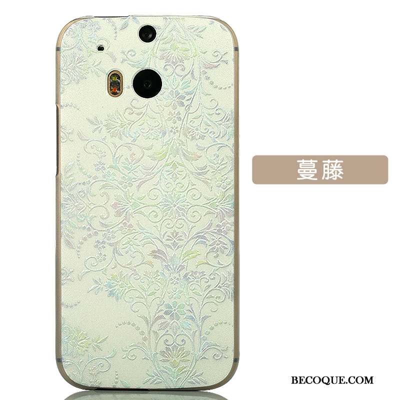 Htc One M8 Étui Protection Difficile Bleu Dessin Animé Coque