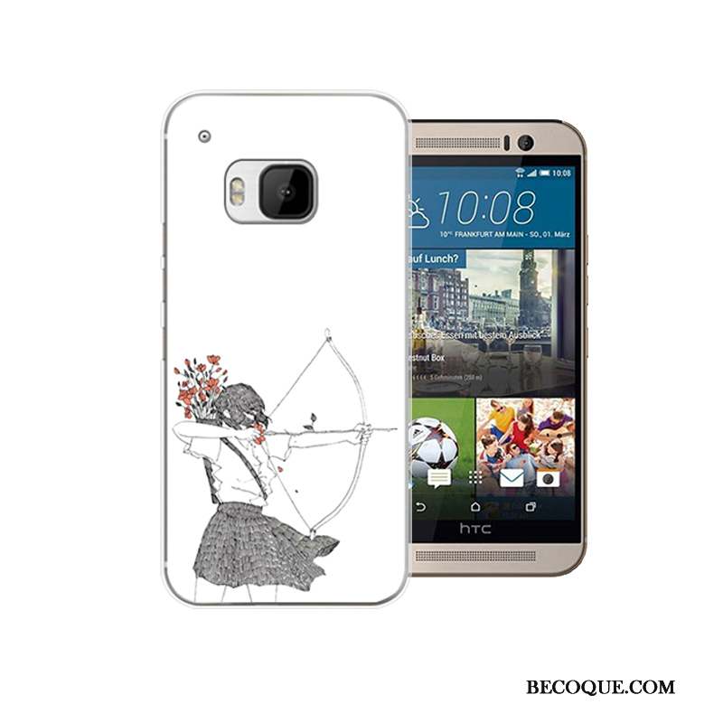 Htc One M9 Coque Incassable Frais Protection Blanc Difficile Étui