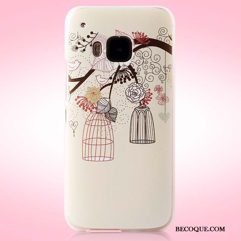 Htc One M9 Coque Protection Étui Téléphone Portable Rose Tendance