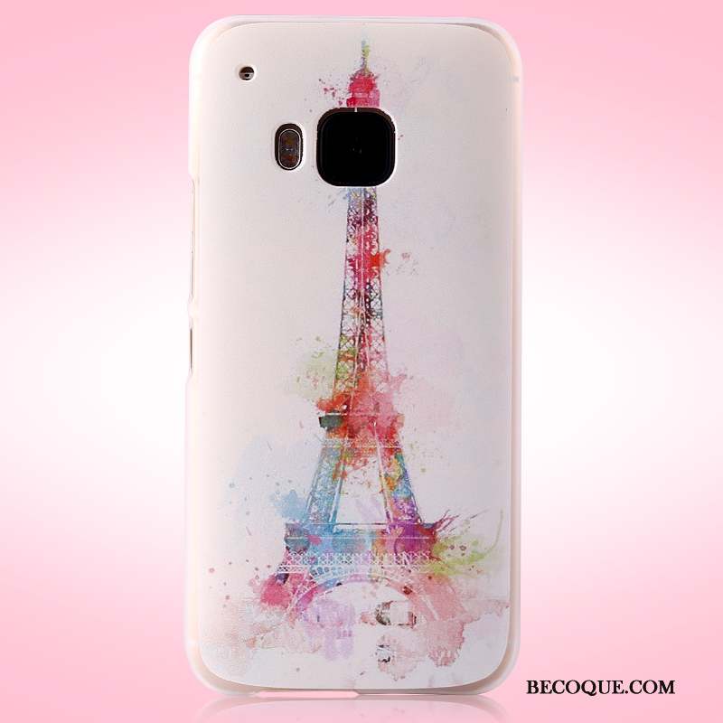 Htc One M9 Coque Protection Étui Téléphone Portable Rose Tendance