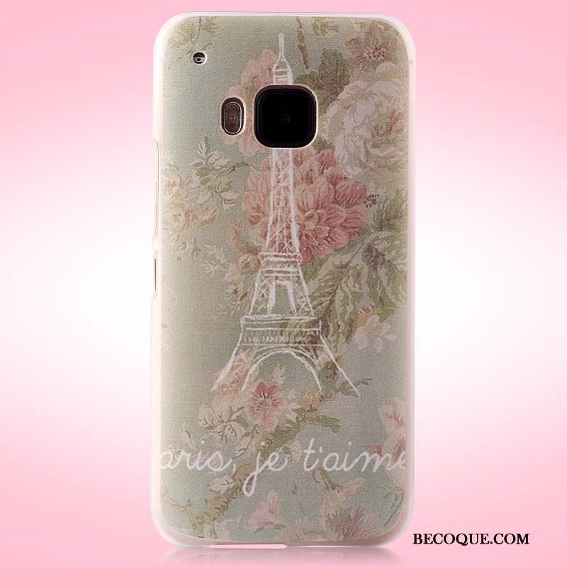 Htc One M9 Coque Protection Étui Téléphone Portable Rose Tendance