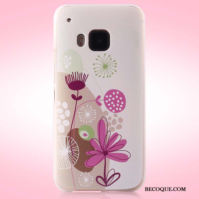 Htc One M9 Coque Protection Étui Téléphone Portable Rose Tendance