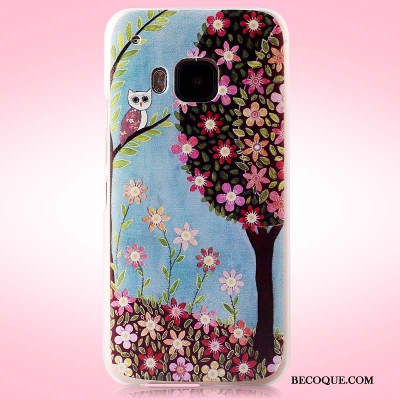 Htc One M9 Coque Protection Étui Téléphone Portable Rose Tendance