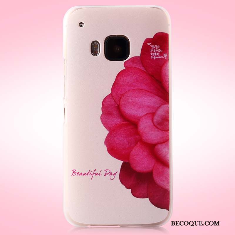 Htc One M9 Coque Protection Étui Téléphone Portable Rose Tendance